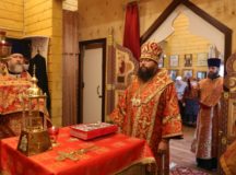 Архиепископ Егорьевский Матфей совершил Литургию в храме Усекновения главы Иоанна Предтечи в пос. Северный