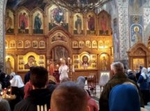 В день памяти мученицы Татианы Гримблит епископ Верейский Пантелеимон совершил Литургию в храме на Бутовском полигоне