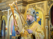 Митрополит Воскресенский Дионисий совершил Литургию в храме святителя Николая Мирликийского в Покровском