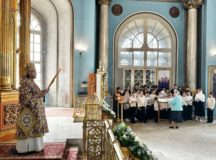 Архиепископ Одинцовский и Красногорский Фома совершил Литургию в храме великомученика Никиты в Старой Басманной Слободе