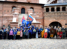 Ежегодный Георгиевский парад «Дети победителей» прошел на Крутицком Патриаршем подворье