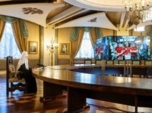 В праздник Пасхи состоялся телемост Святейшего Патриарха Кирилла с членами экипажа Международной космической станции