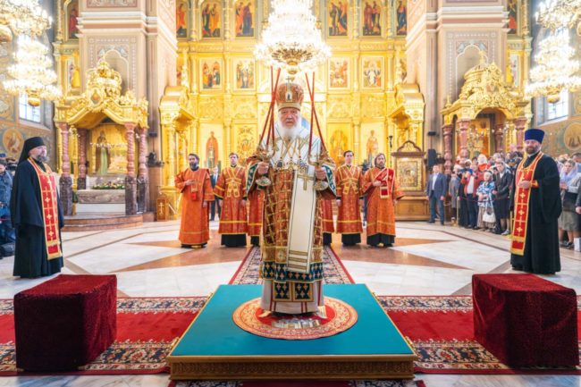 В день памяти святителя Николая Чудотворца Святейший Патриарх Кирилл совершил Литургию в Николо-Угрешском ставропигиальном монастыре