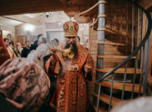 Архиерейское богослужение состоялось в храме великомученика Георгия Победоносца в Марьине