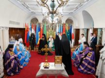 Состоялось наречение архимандрита Иоасафа (Вишнякова) во епископа Славгородского, архимандрита Авеля (Пивоварова) во епископа Губкинского, архимандрита Амвросия (Марченко) во епископа Грозненского