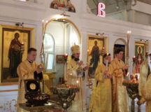 Архиерейское богослужение состоялось в храме иконы Божией Матери «Неупиваемая Чаша» в Южном Бутове