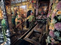В канун дня памяти преподобного Сергия Радонежского Святейший Патриарх Кирилл совершил всенощное бдение в Троице-Сергиевой лавре