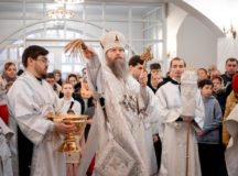 Епископ Павлово-Посадский Силуан совершил великое освящение храма великомученика Георгия в Московском