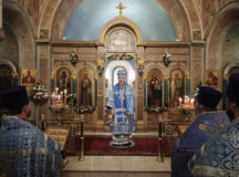 Епископ Павлово-Посадский Силуан возглавил Литургию в храме иконы Божией Матери «Знамение» в Ховрине