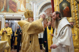 Святейший Патриарх Кирилл совершил Литургию в Храме Христа Спасителя и возглавил хиротонию архимандрита Варнавы (Снытко) во епископа Великолукского и Невельского