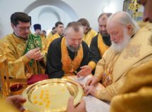 Предстоятель Русской Церкви совершил освящение храма в честь святителя Тихона в Северном Тушине