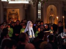Во вторник первой седмицы Великого поста Святейший Патриарх Кирилл совершил повечерие с чтением Великого канона прп. Андрея Критского в Сретенском ставропигиальном монастыре