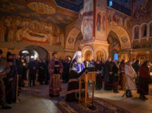 Митрополит Каширский Феогност совершил чтение Великого покаянного канона преподобного Андрея Критского в Зачатьевском ставропигиальном монастыре