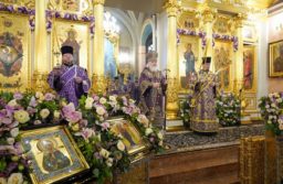 В день памяти блаженной Матроны Московской Святейший Патриарх Кирилл совершил Литургию в Покровском ставропигиальном монастыре