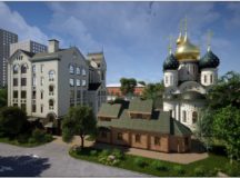 Продолжается строительство дома причта при храме Всех преподобных отцев Киево-Печерских в Старых Черемушках
